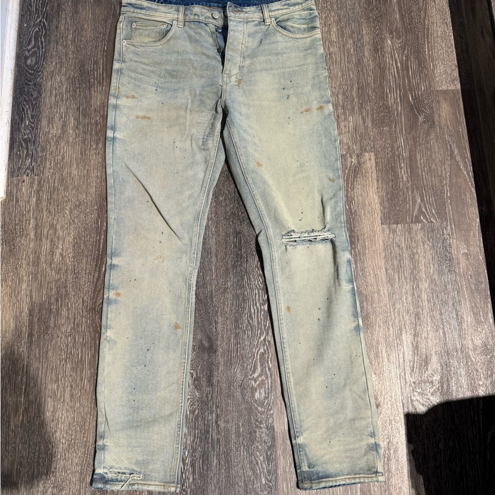 Ksubi Men's Slim Fit Jeans - Light Blue